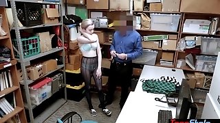 Pallid Emo Teenage Shoplifter Penalize Fucked By A Lp Officer