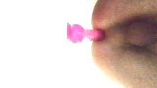 Testing Pink Fake Penis In My Bathroom