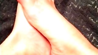 Slow-mo Oily Feet Pawing Together 🥵