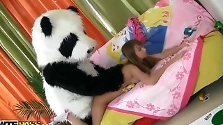 Chick Plays With Unusual Sex Toy Called Panda