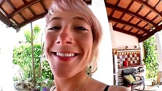 Blonde Tattooed Nicky Wayne With Natural Tits Likes Buttfuck